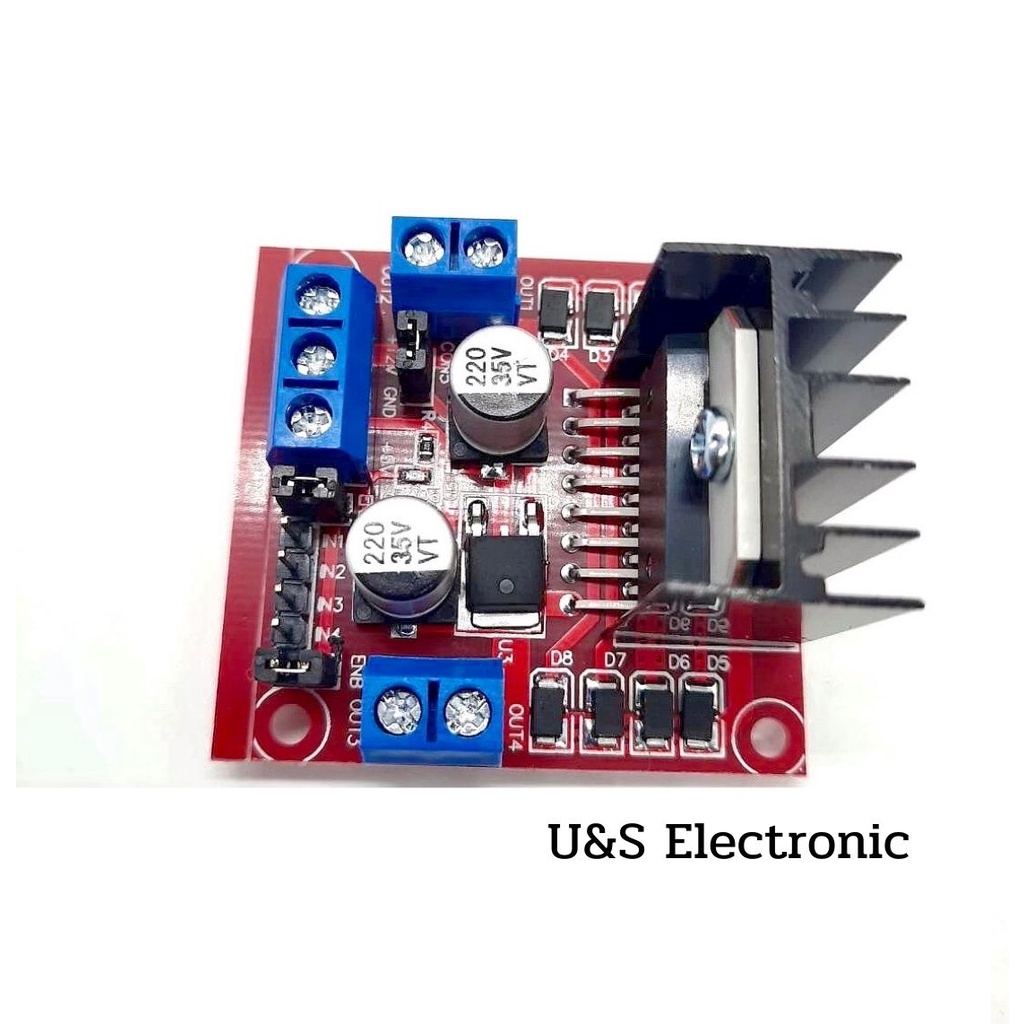 Arduino L298N โมดูลขับมอเตอร์ Motor Driver มีของพร้อมส่ง