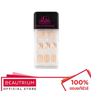 GLAZE &amp; GLAM Press On Manicure เล็บปลอมสำเร็จรูป 30pcs (PM036 - PM0053)