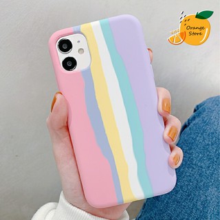 (พร้อมส่งจากไทย) เคส Xiaomi เคสกำมะหยี่เรนโบว์ เนื้อด้าน Redmi9A Redmi9C Mi10T Mi10TPro