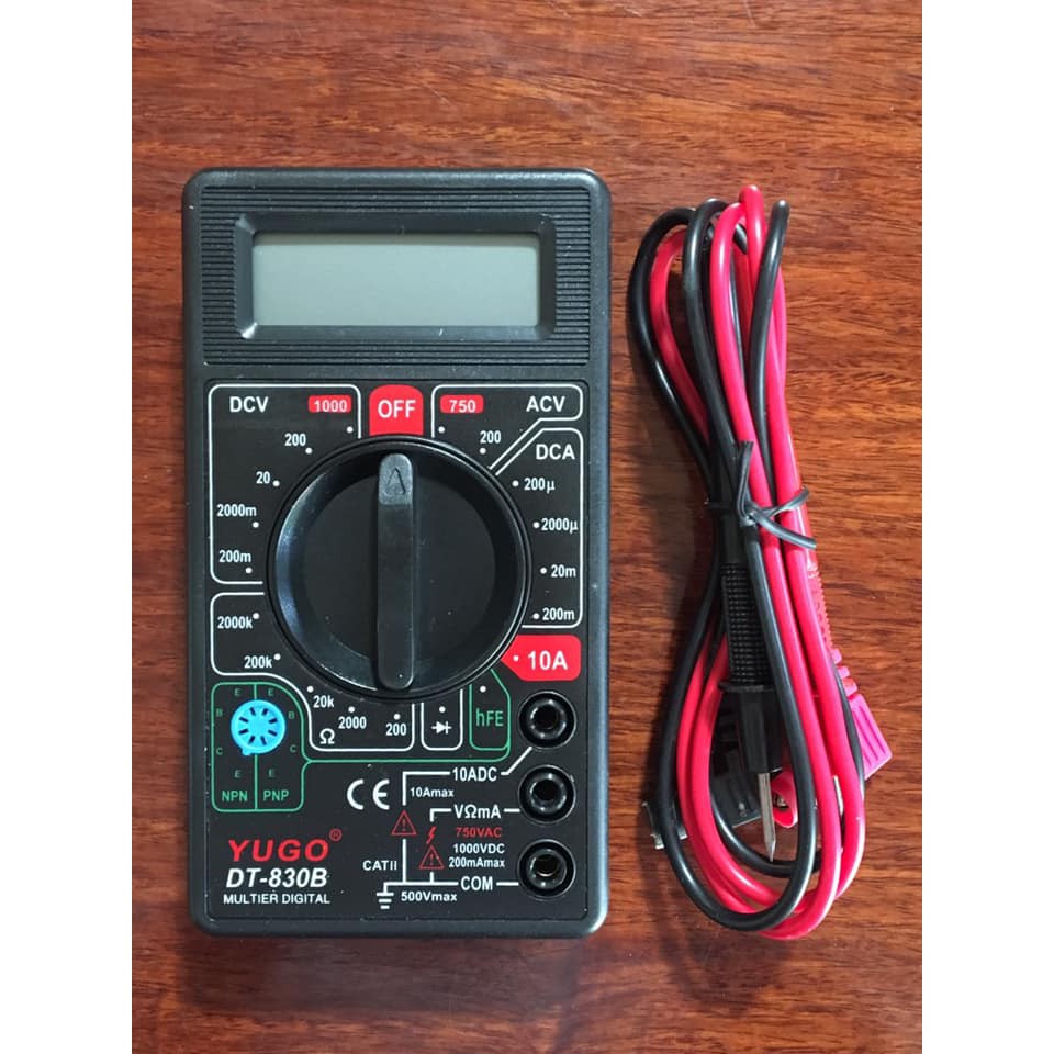 มิเตอร์วัดไฟ แบบดิจิตอล YUGO รุ่น DT-830B