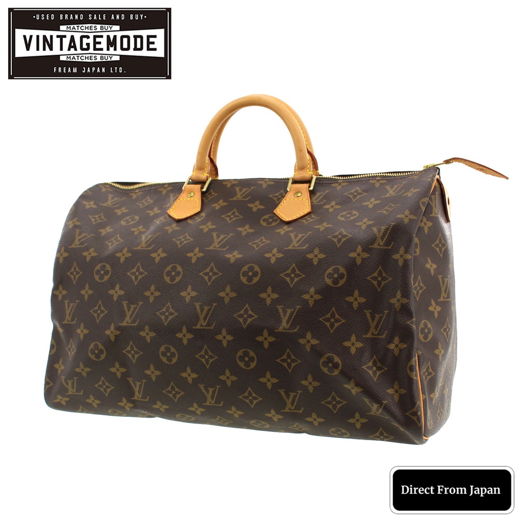 กระเป๋าถือ Louis Vuitton Speedy 40 หนังโมโนแกรม M41522 ของแท้ #Bg498 O
