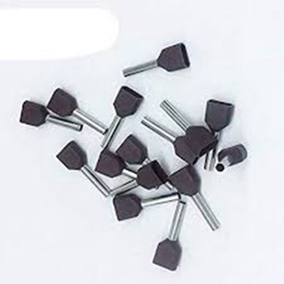 หางปลา คอร์ดเอ็น แบบสายคู่ รุ่น TE7508 สีเทา ( 100 pcs )