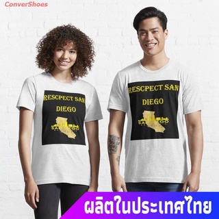 ConverShoes เสื้อยืดลำลอง Respect san diego shirt Essential T-Shirt Popular T-shirts