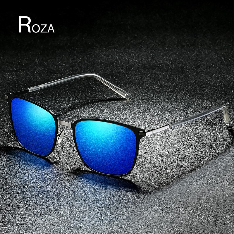 Wed Ready Stock Roza Polarized Hd Sunglasses Men Driver Sun Glasses Mirror Square Uv400