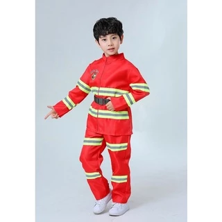 ชุดดับเพลิงเด็ก 🚒 ปืนฉีดน้ำ fire fighter suit for kids ชุดอาชีพเด็ก ชุดนักดับเพลิงเด็ก เสื้อนักดับเพลิงเด็กภาค
