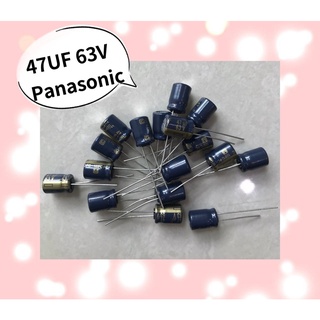 47UF 63V Panasonic  10ชิ้น/1ชุด