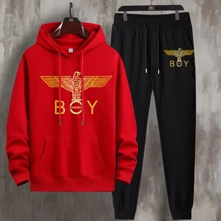 #L218+CKH218Bชุดเสื้อแขนยาวกันหนาวเสื้อฮู้ด+กางเกงขายาว.ลายแฟชั่นสวยน่ารัก มีหลายสีหลายไซส์เลือกได้ (S-3XL）