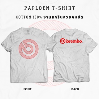 เสื้อยืดผ้าคอตตอน ลาย BREMBO ใส่ได้ทั้งชาย-หญิง [103-104]