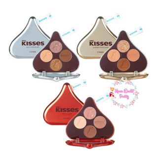 Etude X HERSHEYS KISSES Play Color Eyes 1.2gx4 อีทูดี้ เซ็ตอายแชโดว์พาเลท รวม 4 สี ในพาเลตเดียว