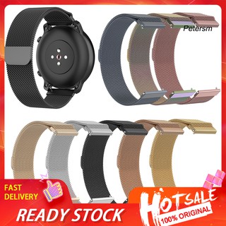【พร้อมส่ง】สายนาฬิกาข้อมือสเตนเลส หัวเข็มขัดแม่เหล็ก 20 มม. สําหรับ Amazfit GTR 42 มม.