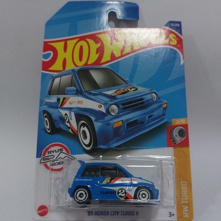 รถเหล็ก Hotwheels 85 HONDA CITY TURBO II เบอร์ 2 (ib35)