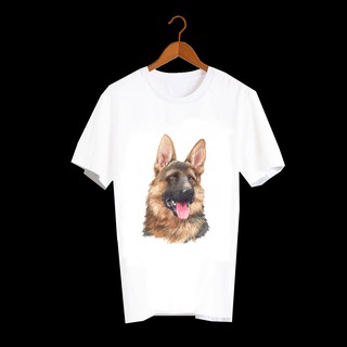 เสื้อลายหมา DGS003 german shepherd เสื้อยืด เสื้อยืดลายหมา เสื้อยืดสกรีนลายหมา