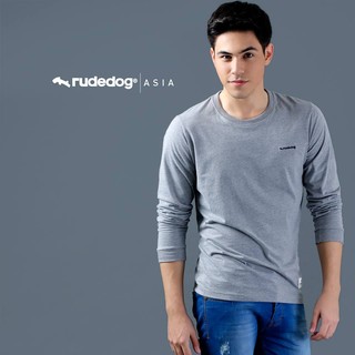 rudedog เสื้อแขนยาว ชาย หญิง  รุ่น President สี เทาอ่อน