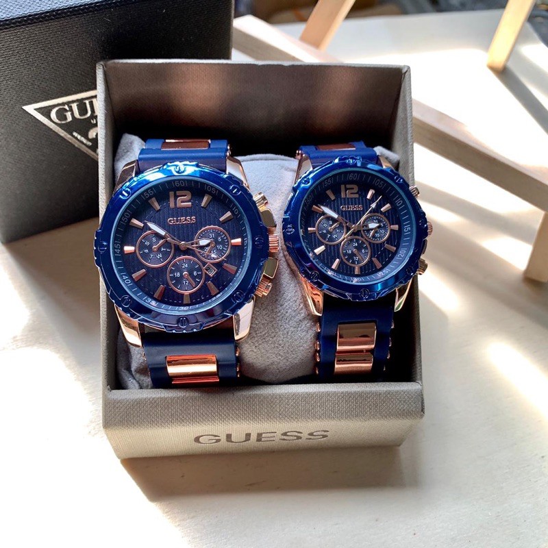 Guess Blue นาฬิกาผู้ชายและผู้หญิง