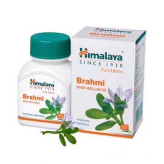 Himalaya brahmi วิตามินบำรุงสมอง คลายเครียด (60เม็ด)