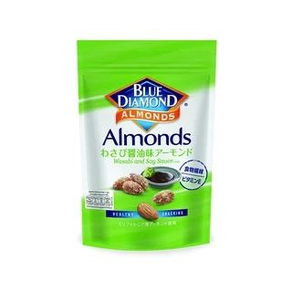 บลูไดมอนด์ อัลมอนด์รสวาซาบิและซอสถั่วเหลือง 110 ก. Blue Diamond Wasabi & Soy Sauce Almonds 110 g