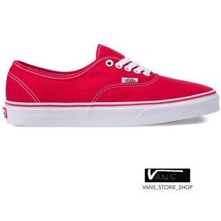 VANS AUTHENTIC RED SNEAKERS สินค้ามีประกันแท้