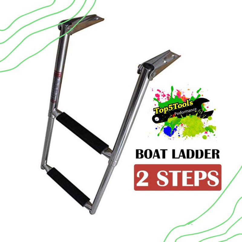 บันได สเตนเลส บันไดเรือ บันไดสระว่ายน้ำ Boat Ladder (2steps)