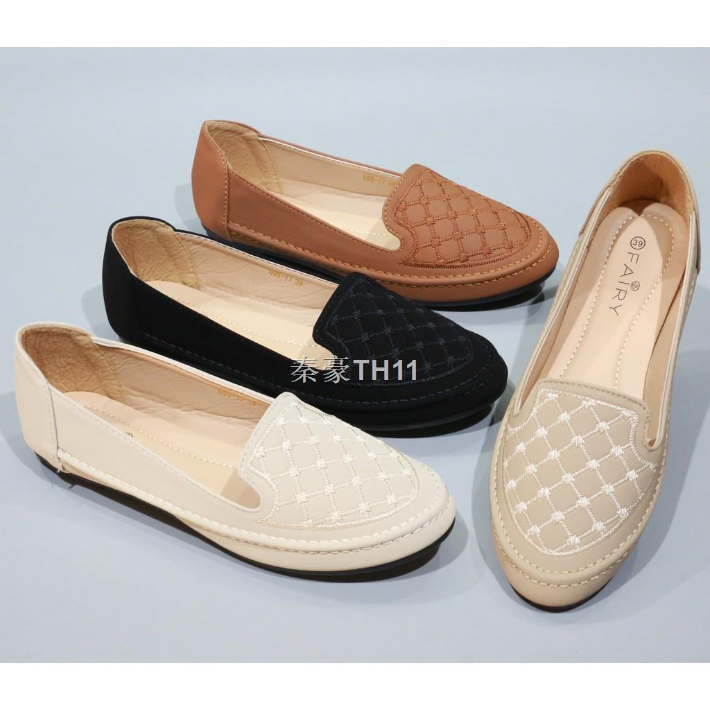 ✇♣รองเท้าส้นแบน 999-17 รองเท้าหุ้มส้น   FAIRY