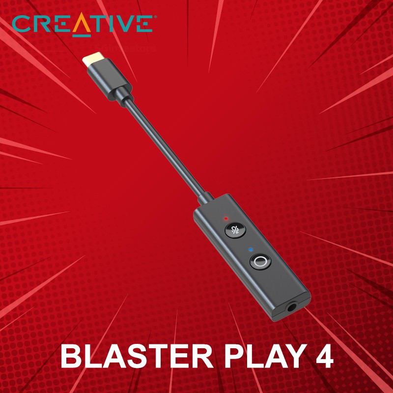 การ์ดเสียง Creative รุ่น Sound Blaster PLAY! 4 ประกันศูนย์ 1 ปี