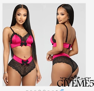Giveme - Women ชุดนอนชุดชั้นในซีทรูลายดอกไม้สําหรับผู้หญิง