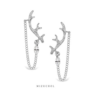 Mizuchol - ต่างหูเงินแท้  GENTLE DEER EARRINGS