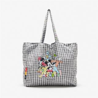 zara disney mickey mouse กระเป๋าสะพายไหล่ผ้าฝ้าย tote