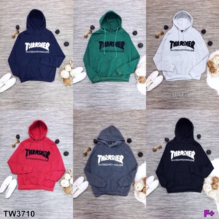 👗Pfashion [ส่งไว!!🚛] P3710 เสื้อคลุมกันหนาวมีฮู้ดปักลาย Hooded sweater with embroidery