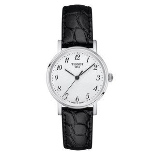 Tissot Everytime ทิสโซต์ เอฟวรี่ไทม์ สีขาว ดำ T1092101603200 นาฬิกาผู้หญิง