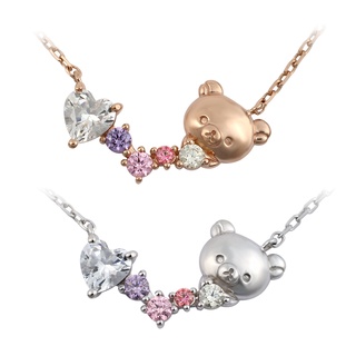 HAPPY of Rilakkuma Korilakkuma Necklace Pendant Cute jewelry accessories gift anniversary birthday christmas valentine silver 925