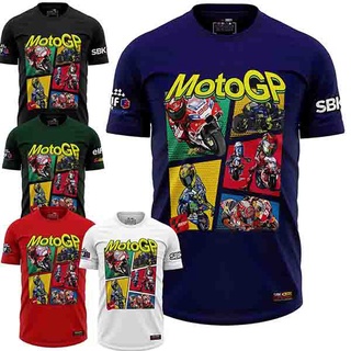 เสื้อแขนสั้น พิมพ์ลายการ์ตูน MOTO GP ราคาถูก สําหรับรถจักรยานยนต์