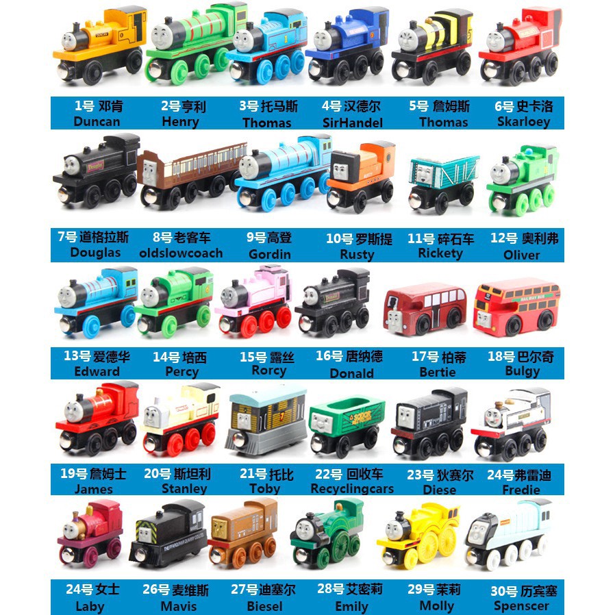 Selling☍☃รถไฟรถไฟของเล่น Thomas And Friends Megnetic 1-20