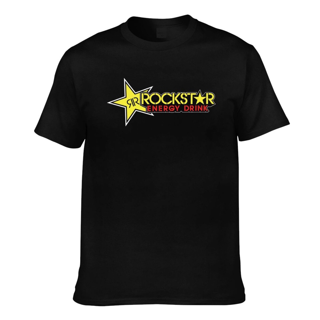 Classic Rockstar Energy Drink สีดํา Z320 Monster Mx Bmx Motocross เสื้อยืดแขนสั้นผู้ชาย