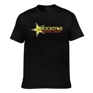 เสื้อยืดแขนสั้น พิมพ์ลาย Rockstar Energy Drink In Black Z320 Monster Mx Bmx สไตล์คลาสสิก สําหรับผู้ชาย