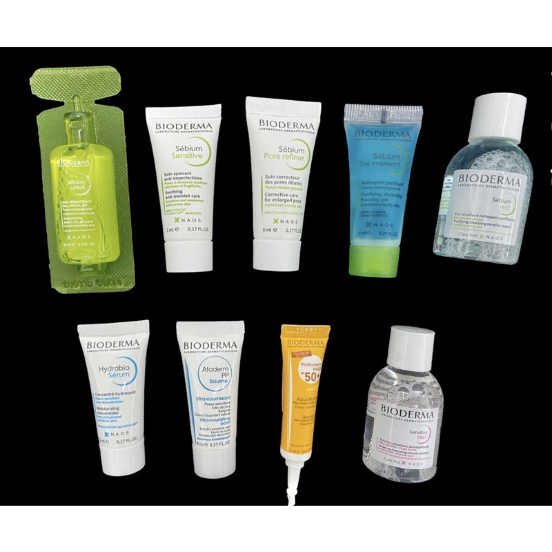 Set Bioderma ขนาดพกพา สามารถนำขึ้นเครื่องได้ ของแท้แน่นอน