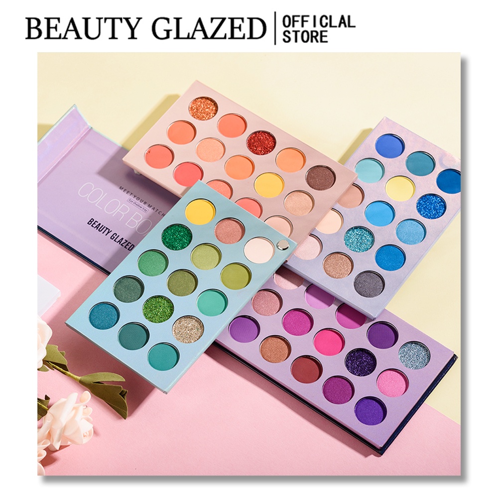 Beauty GLAZED ใหม่ 60 สีอายแชโดว์ Palette Make up Shimmer Glitter อายแชโดว์ Palette Eye แต่งหน้าเครื่องสําอาง