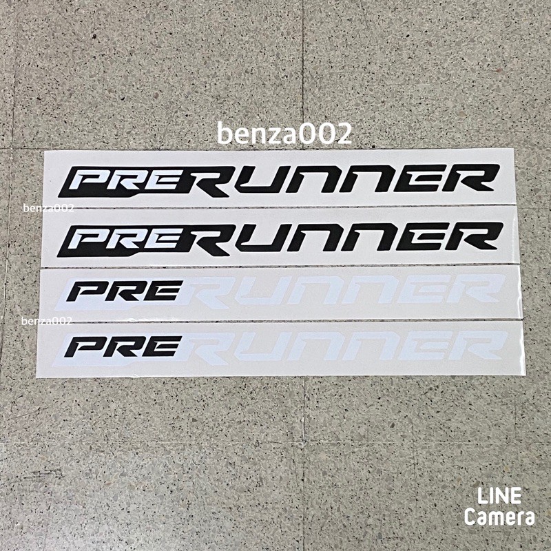สติ๊กเกอร์* PRERUNNER ติดข้างท้ายกระบะ Toyota Hilux revo ปี 2002 มีสองสี ราคาต่อคู่ มี 2 ชิ้น ราคา ถูกที่สุด ดีลบีเคเค แกลเลอรีภาพที่ 2