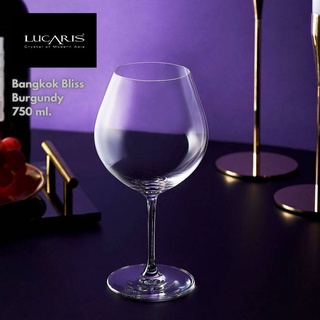 Lucaris bangkok bliss burgundy 750 ml.-แก้วคริสตัลแท้ Lucaris รุ่น bangkok bliss burgundy 750 มล. สำหรับไวน์แดง บรรจุ1ใบ