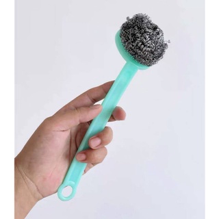 scrub brush set ชุดแปรงฝอยขัดคราบ 3 หัวเปลี่ยน