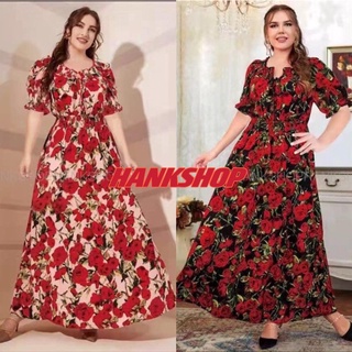 dress for women plus size maxi floral red party bohemian elegant fashion dresses