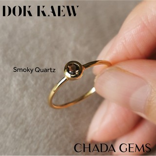 DOK KAEW แหวนพลอยแท้ ฺSmoky Quartz