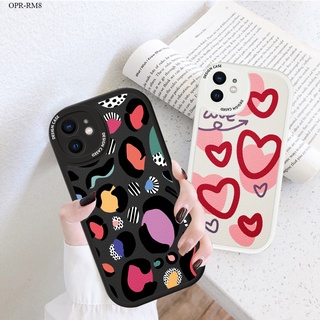 Realme 8 Pro เคสวีโว่ สำหรับ Case Leather Cartoon Flowers Love Heart เคส เคสโทรศัพท์ เคสมือถือ Case Back Cover Shockproof Casing