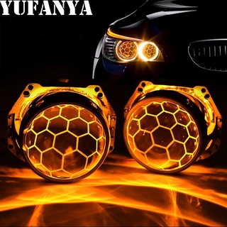 3.0 Inch Bi Xenon Projector Lens Honeycomb Soccer Blue Coating Hella 3R G5 Metal Holder D1 D2 D3 D4 Bulbs Car Headlight