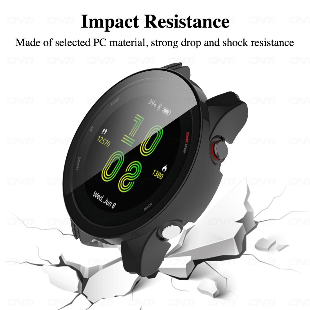 พร้อมส่ง เคสกันกระแทก + ฟิล์มกระจก สำหรับ Garmin Forerunner 255S 255นาฬิกาป้องกันกรณีกระจกนิรภัยป้องกันทุกสัดส่วนก ราคา ถูกที่สุด ดีลบีเคเค แกลเลอรีภาพที่ 3