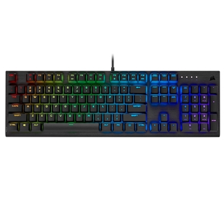 CORSAIR K60 RGB PRO Mechanical Gaming Keyboard — CHERRY VIOLA — Black รับประกันศูนย์2ปี