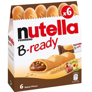 Nutella B-Ready เวเฟอร์อบกรอบสอดไส้นูเทลล่า 22g. x 6ชิ้น