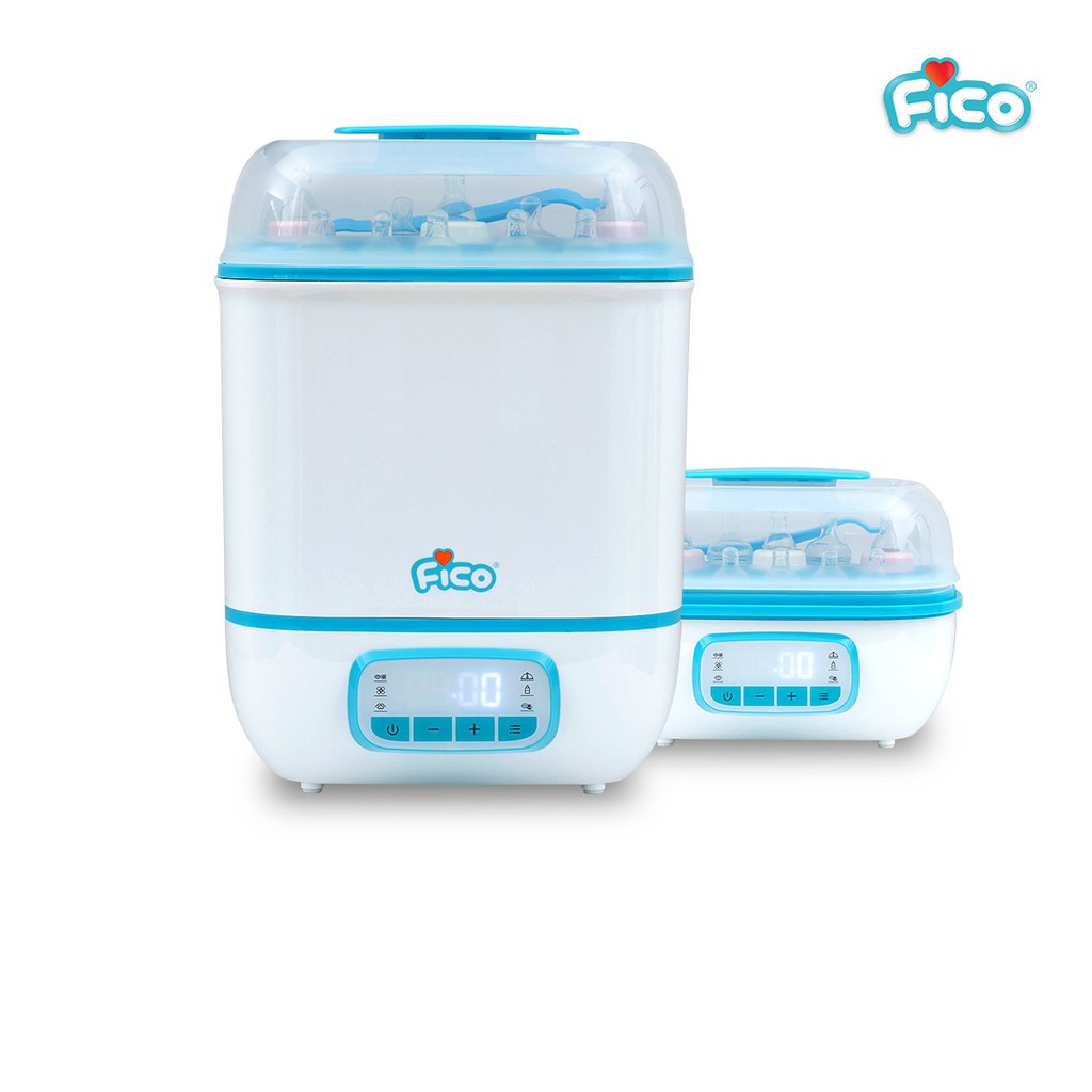 Fico เครื่องนึ่งขวดนม พร้อมอบแห้งขวดนม รุ่น FSD-01 นึ่งได้ 8 ขวด อุ่นนม อุ่นอาหารได้ รับประกันศูนย์ไ