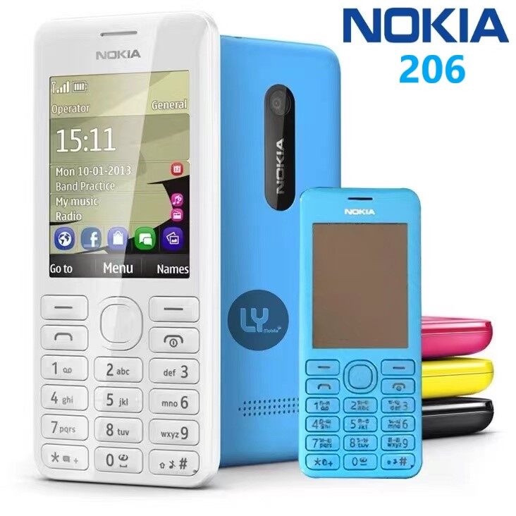 โทรศัพท์มือถือ Nokia206 ระบบ DualSim หน้าจอ2.8 นิ้ว รองรับ 3G/4G ปุ่มกดใหญ่ มองเห็นชัด สุดคลาสสิค ใช้งานง่าย💥พร้อมส่ง💥
