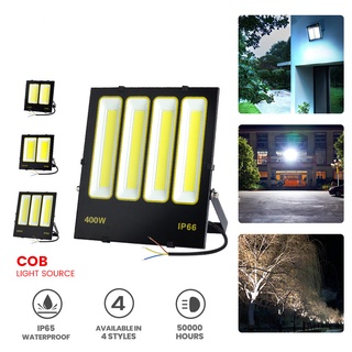 XPL สปอตไลท์ ไฟสว่าง Spotlight LED 400W COB AC 220V (ใช้ไฟบ้าน220V) แสงขาว IP66 สว่างมากๆ