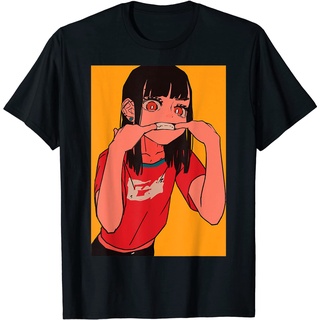 เสื้อยืด พิมพ์ลายอนิเมะ Lofi Aesthetic Retro 90s Waifu Kawaii สไตล์ญี่ปุ่น สําหรับผู้ใหญ่S-5XL